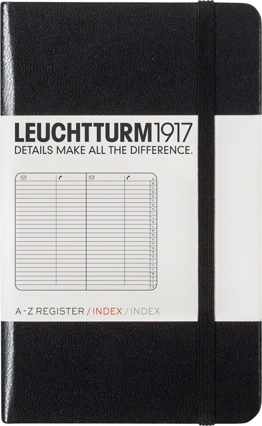 Adresownik Leuchtturm 1917 A6 czarny