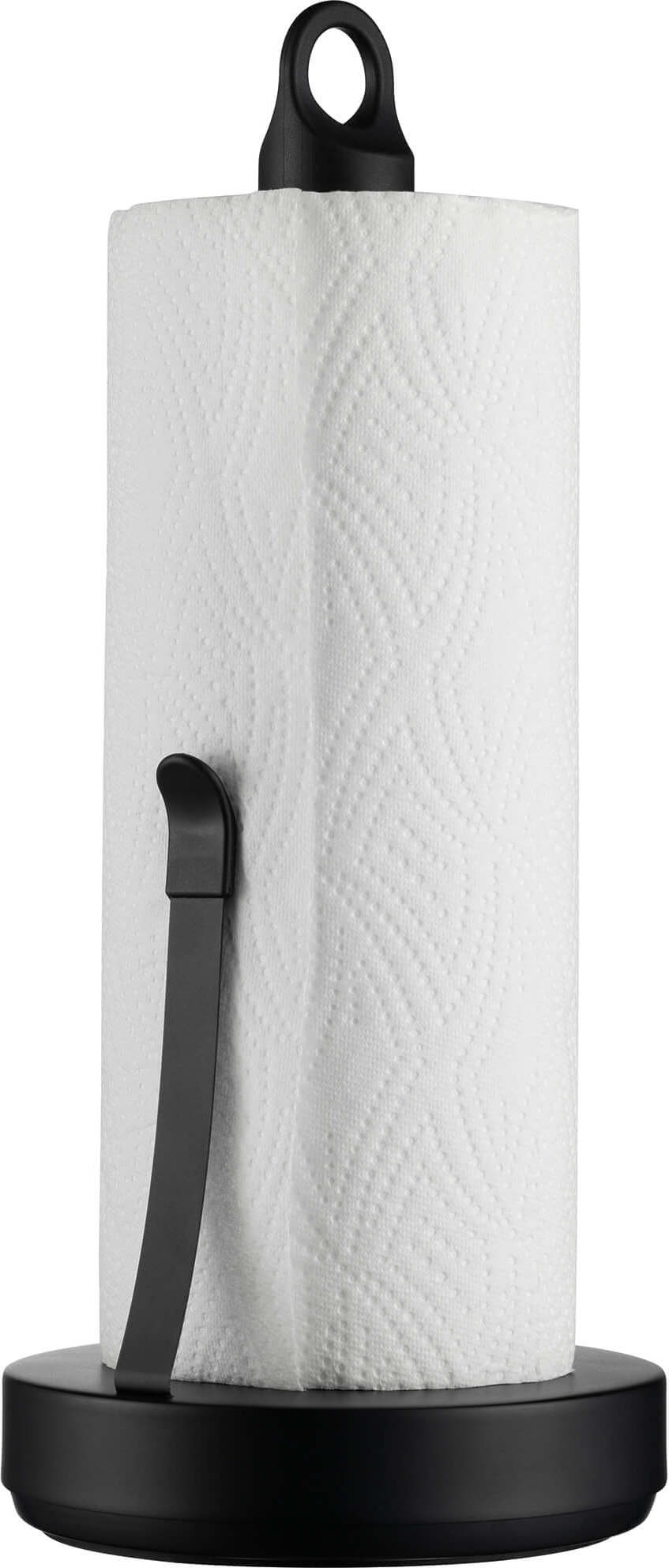 Stojak na ręcznik papierowy Loop czarny