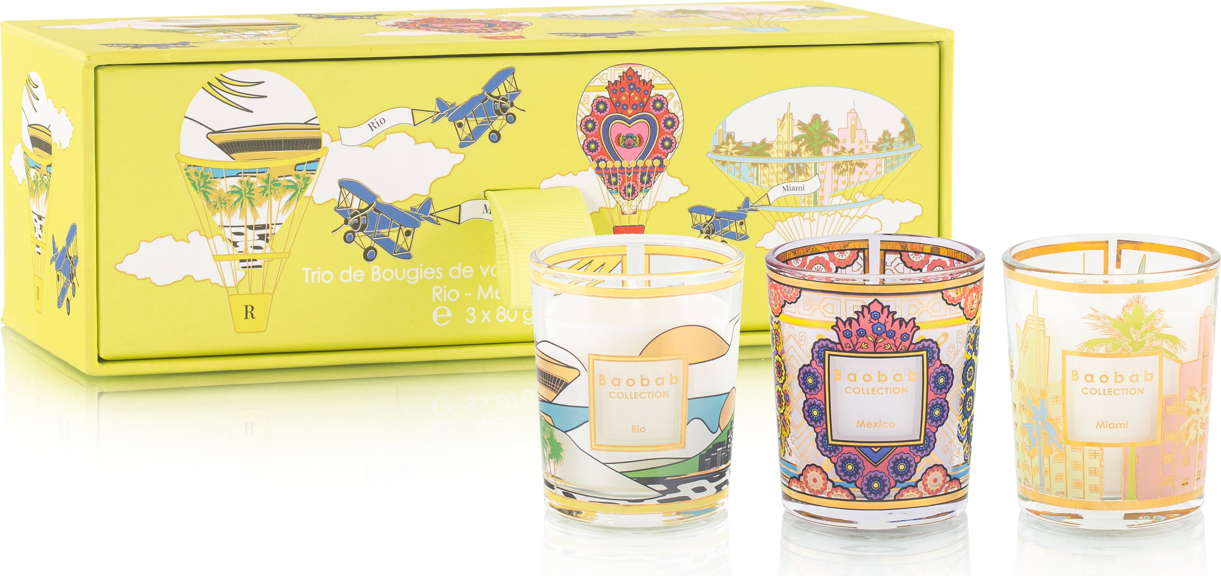 Świece zapachowe My First Baobab Gift Trio Rio-Mexico-Miami 3 szt.