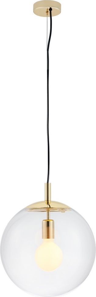 Lampa sufitowa Alur L złota przezroczysta