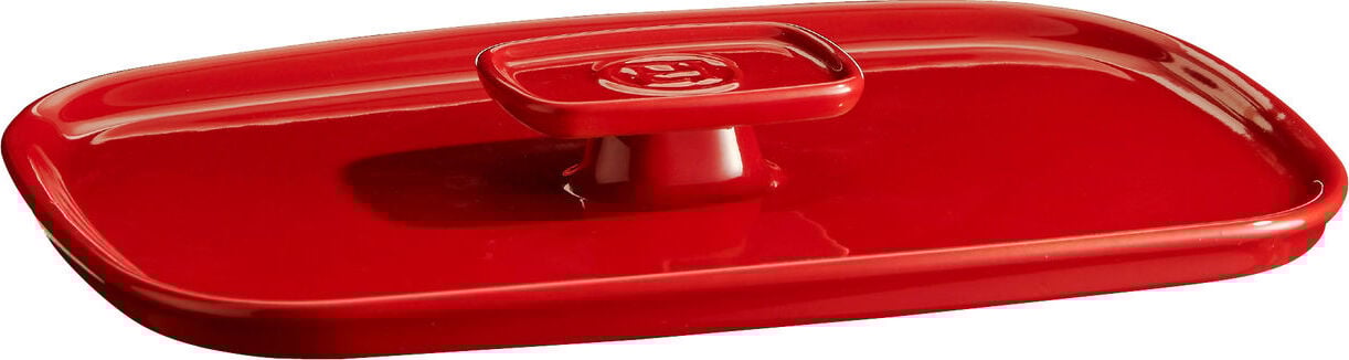 Pokrywka do naczynia żaroodpornego Emile Henry 19 x 30 cm czerwona