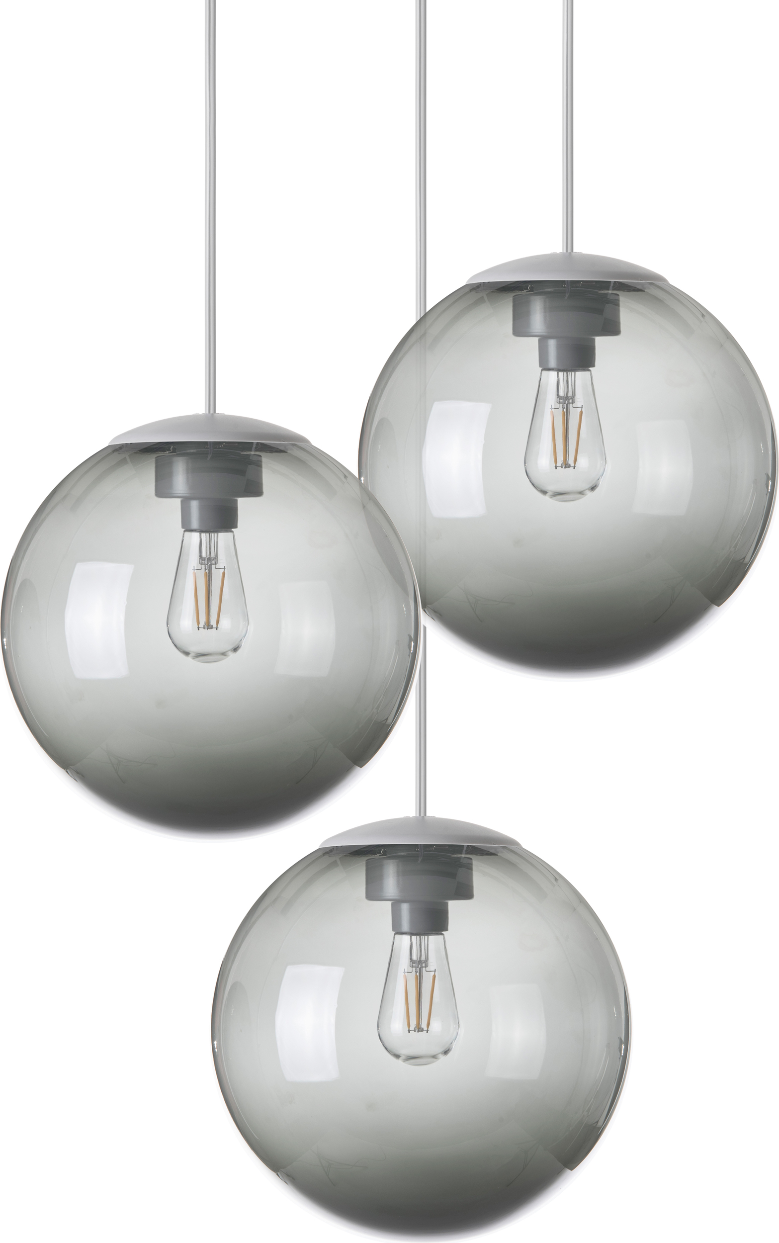 Lampa wisząca Spheremaker 3 ciemnoszara