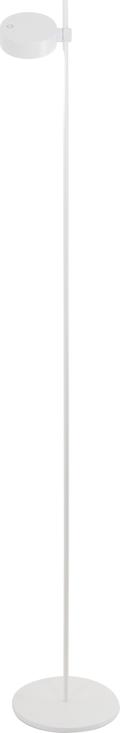 Lampa podłogowa bezprzewodowa Super O 160 cm biała pojedyncza