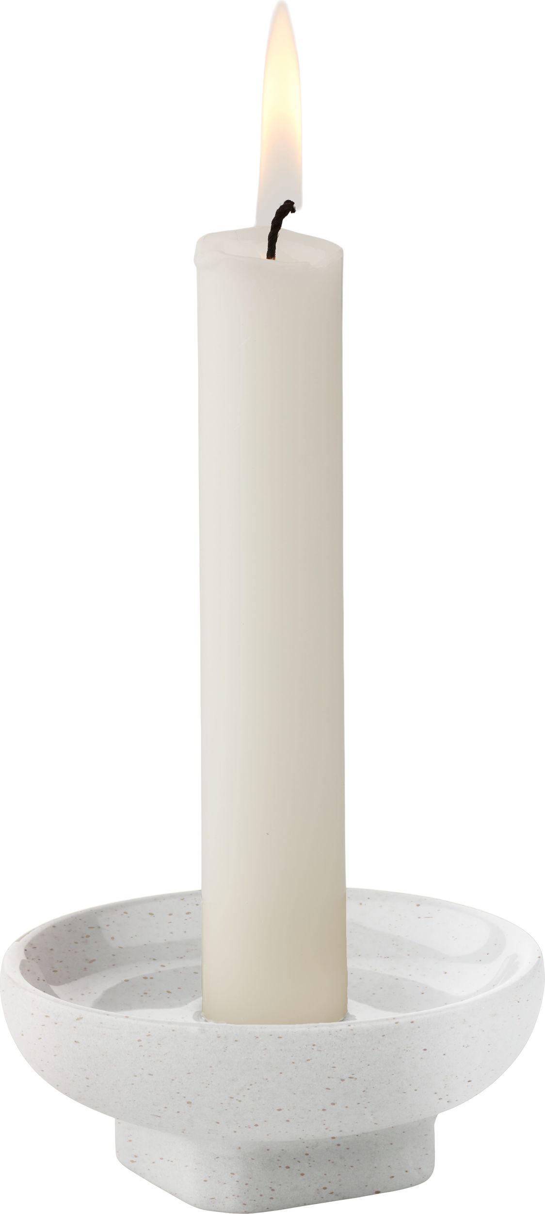 Świecznik na klasyczną świecę Forma biały