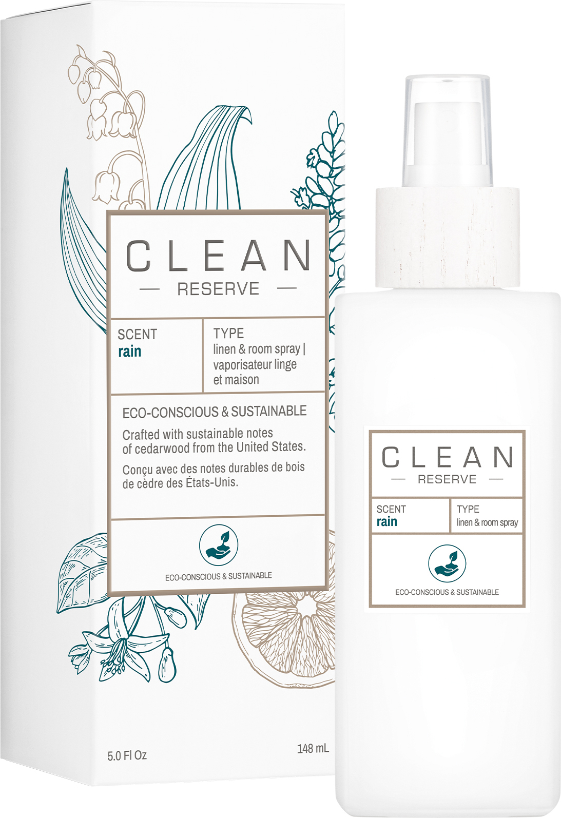 Spray zapachowy Clean Space Rain