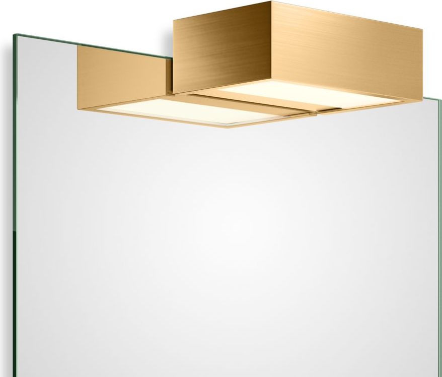 Lampa nad lustro Box Clip On LED 2700K 15 cm złoty mat