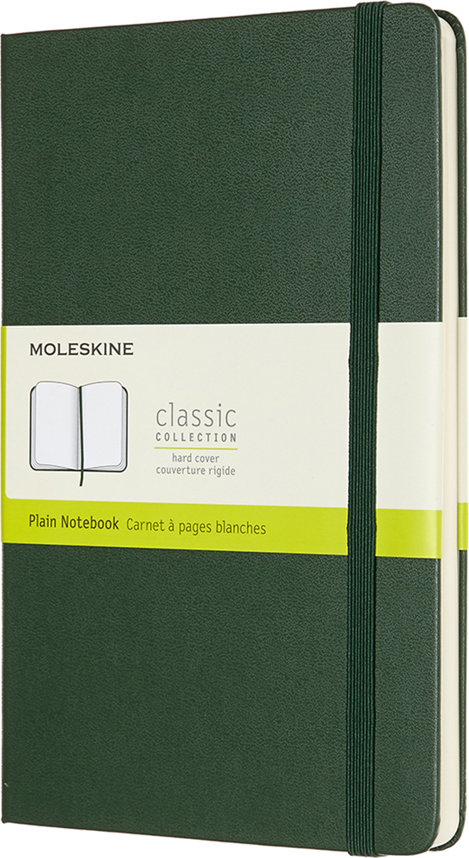 Notes gładki Moleskine Classic L 240 stron zieleń leśna twarda oprawa
