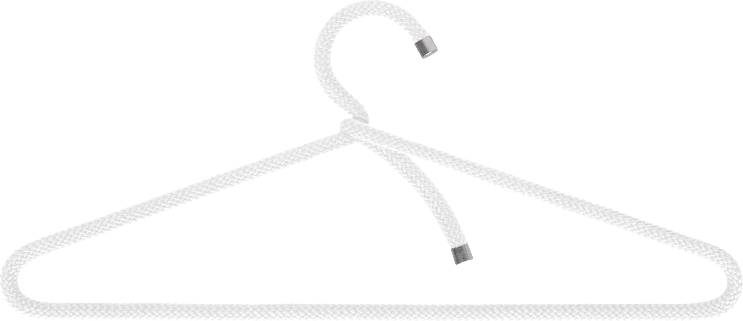 Wieszaki na ubrania Rope białe 3 szt.