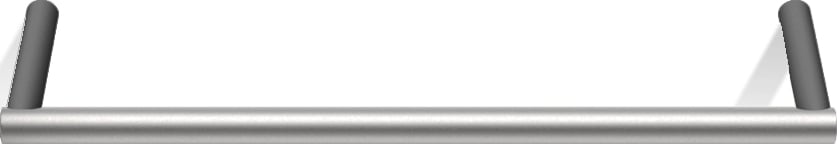 Wieszak reling na ręczniki Mikado 30 cm stal matowa-czarny