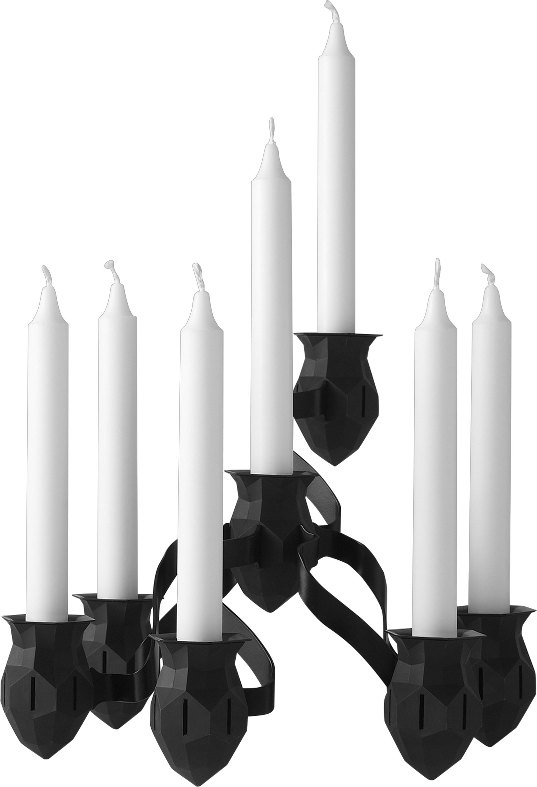 Świecznik The More The Merrier czarny