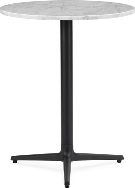 Stół Allez okrągły 60 cm z marmurowym blatem na trzech nogach