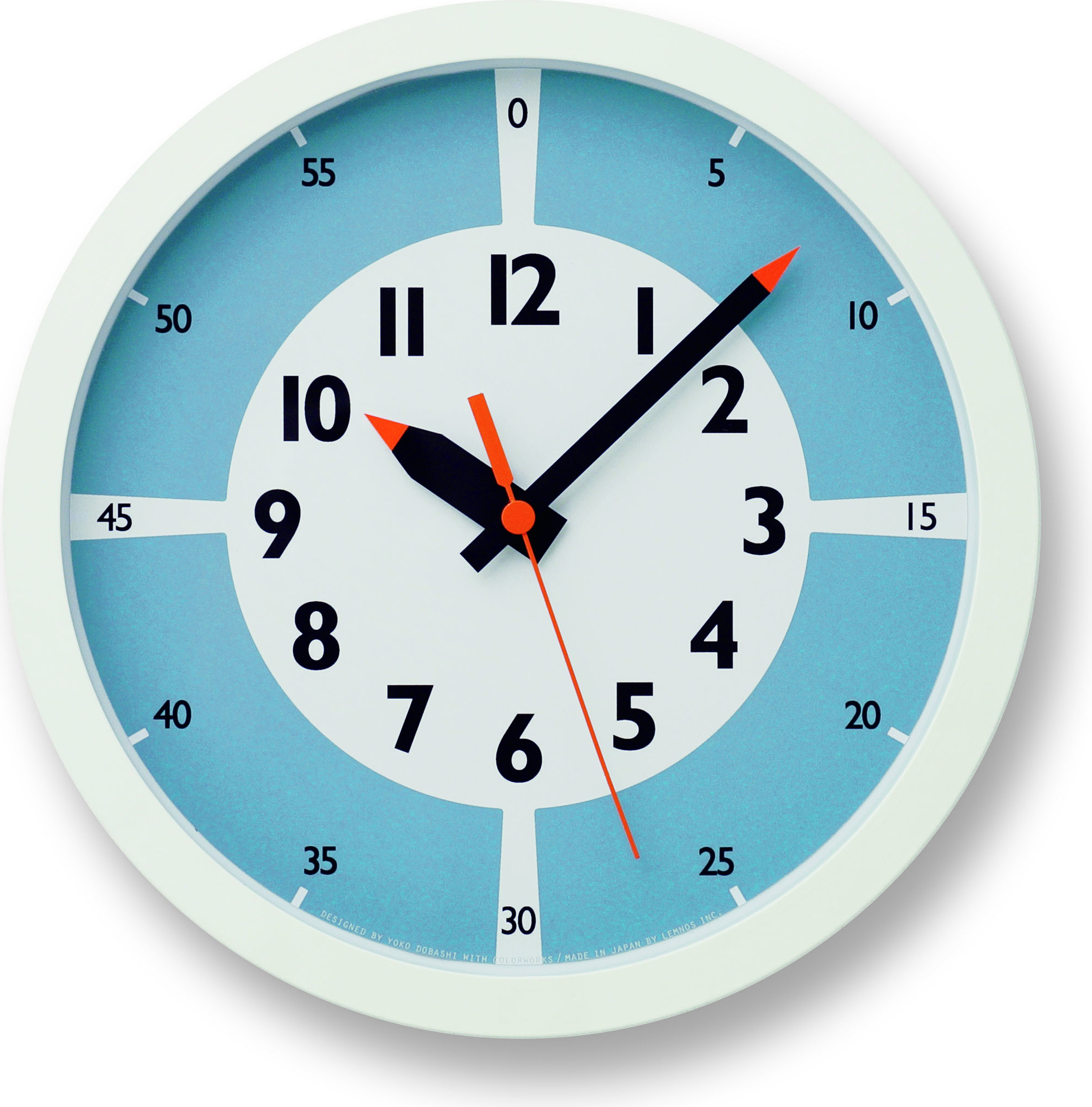 Zegar ścienny Fun Pun Color 24,8 cm niebieski