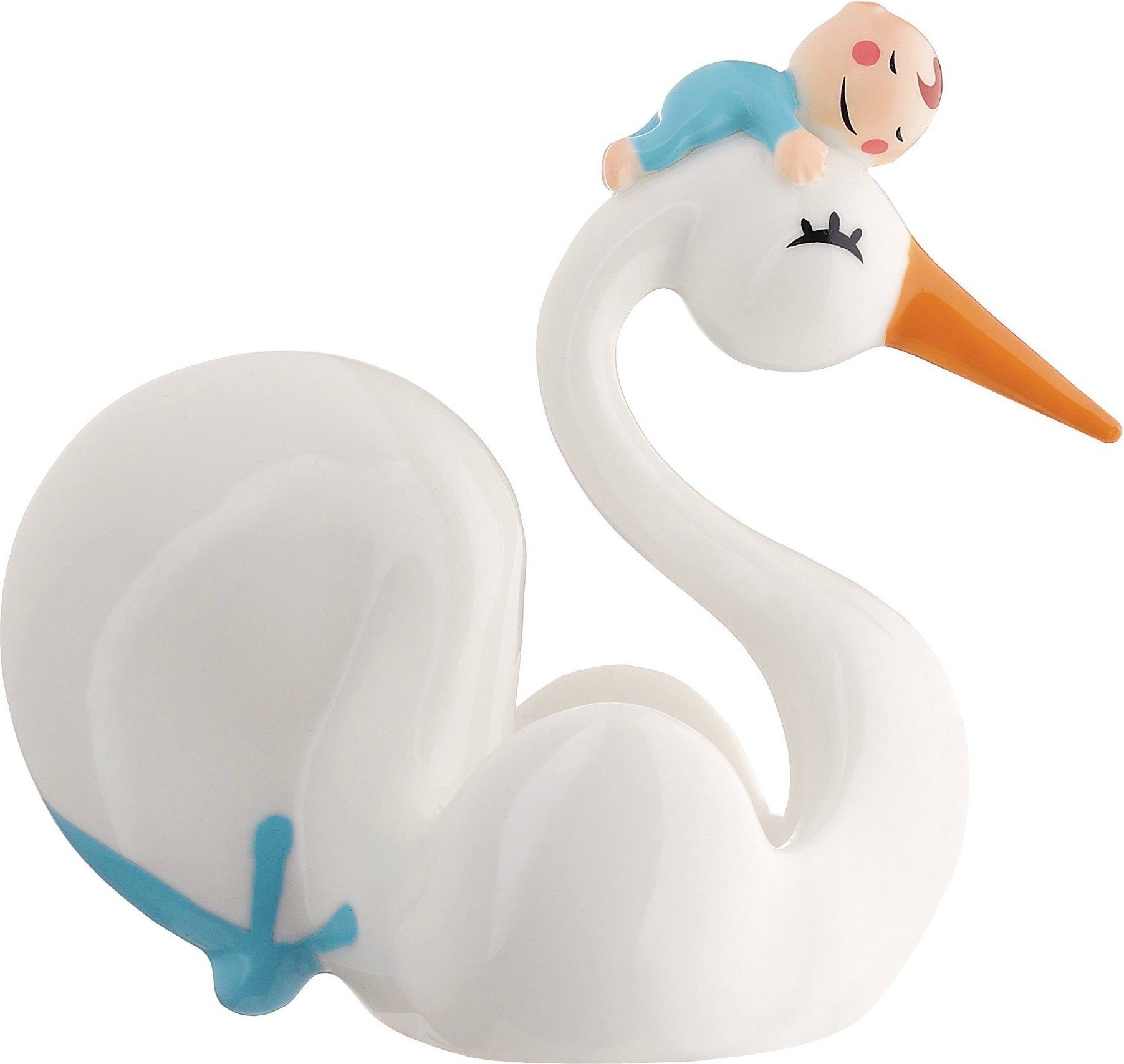 Figurka porcelanowa Bimboniera niebieska