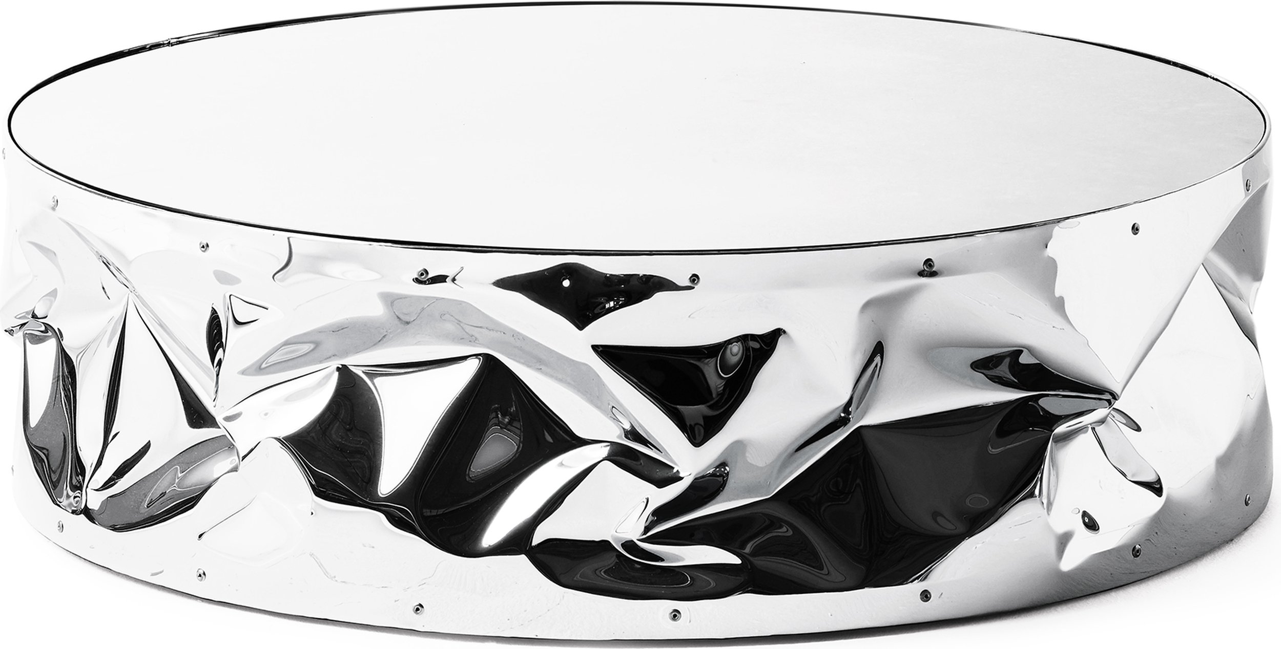 Stolik kawowy Tab U 82 cm srebrny