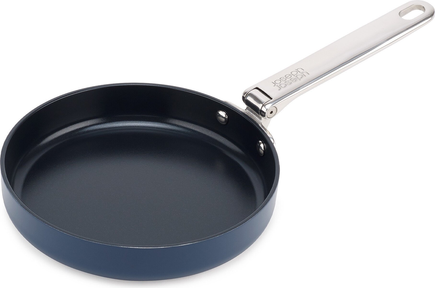 Patelnia Space 20 cm niebieska ze składanym uchwytem