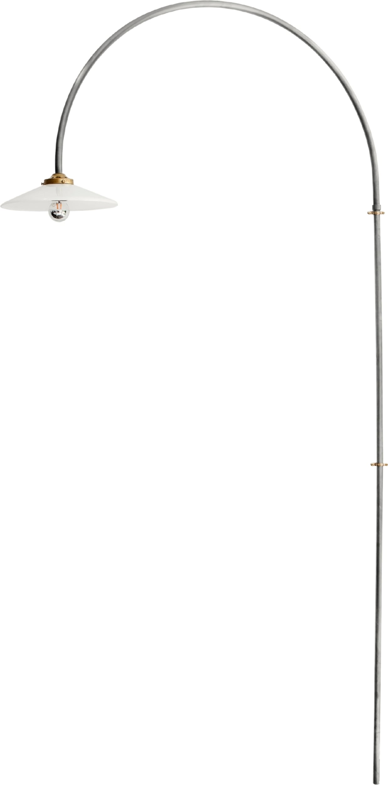 Lampa ścienna N°2 180 cm szara