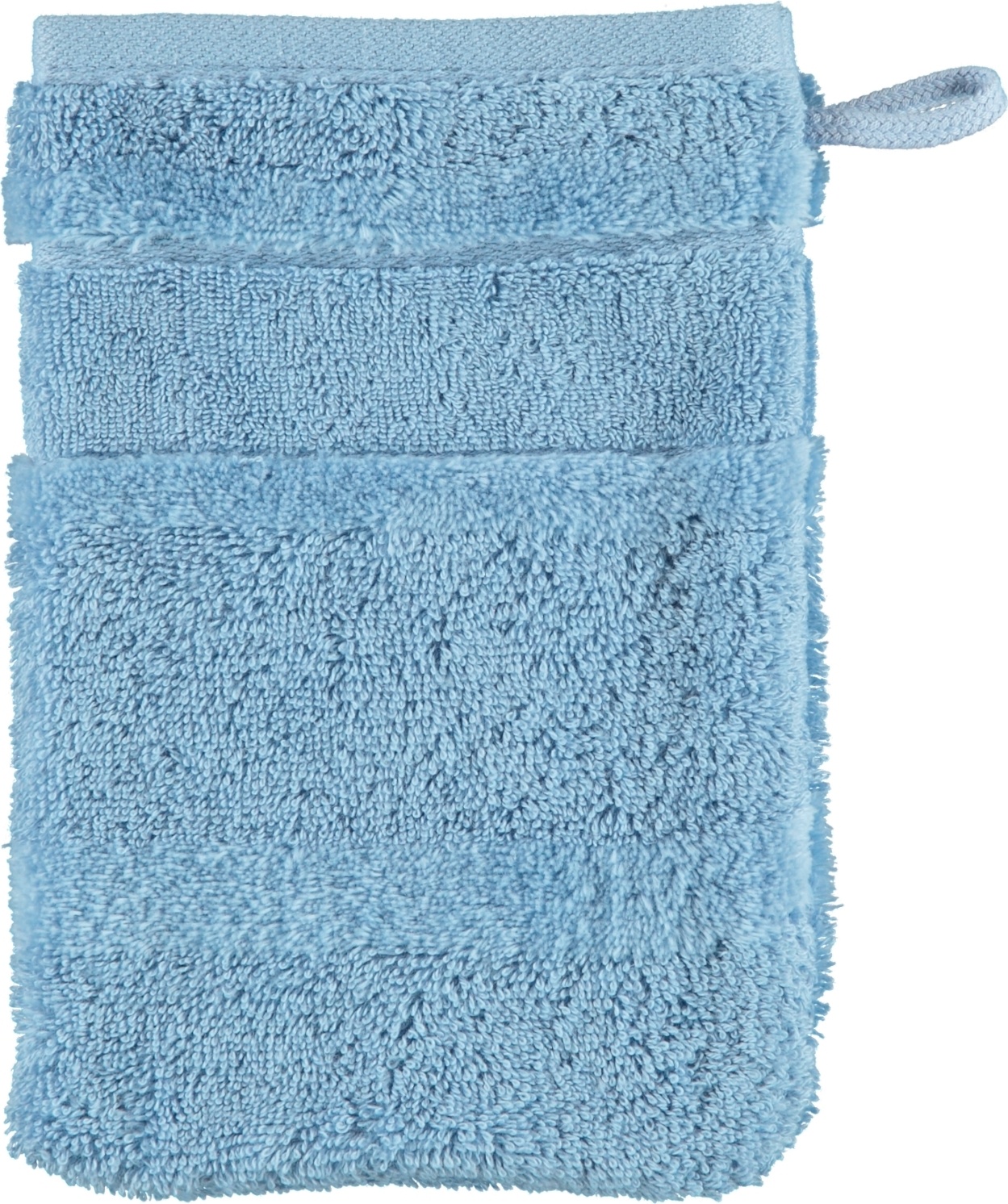 Rękawica kąpielowa Noblesse II gładka 16 x 22 cm błękitna