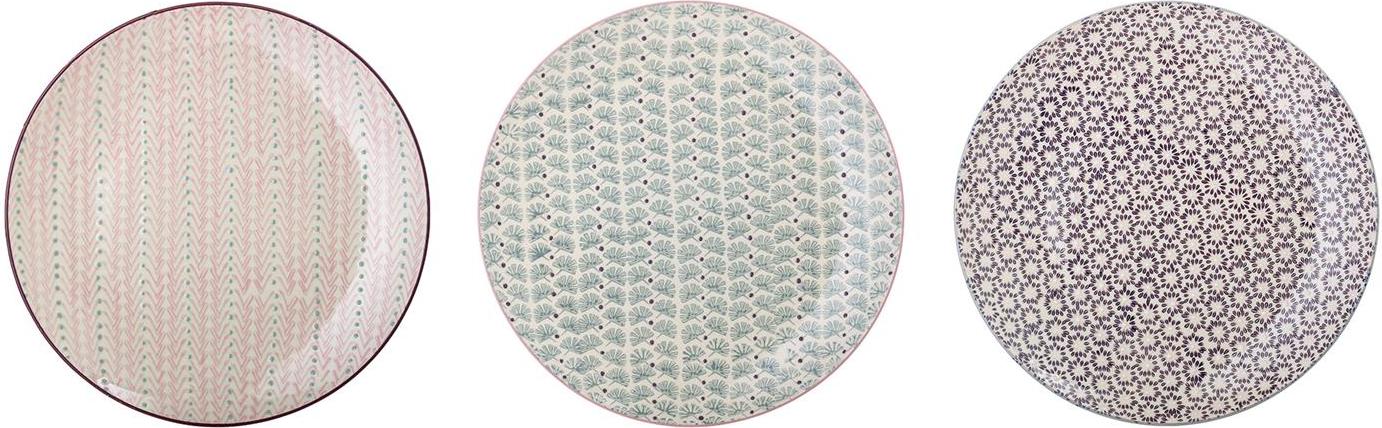 Talerze z kamionki Maya 3 szt.