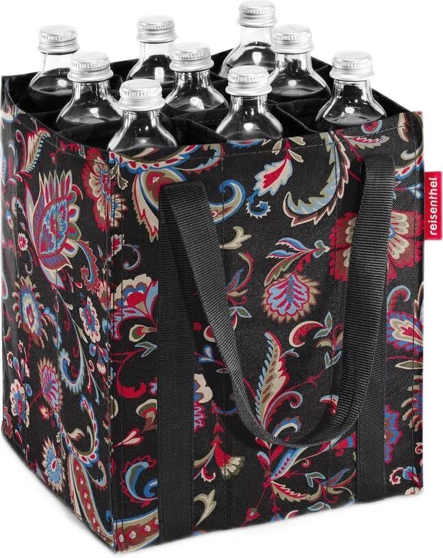 Torba na butelki Bottlebag Paisley czarna