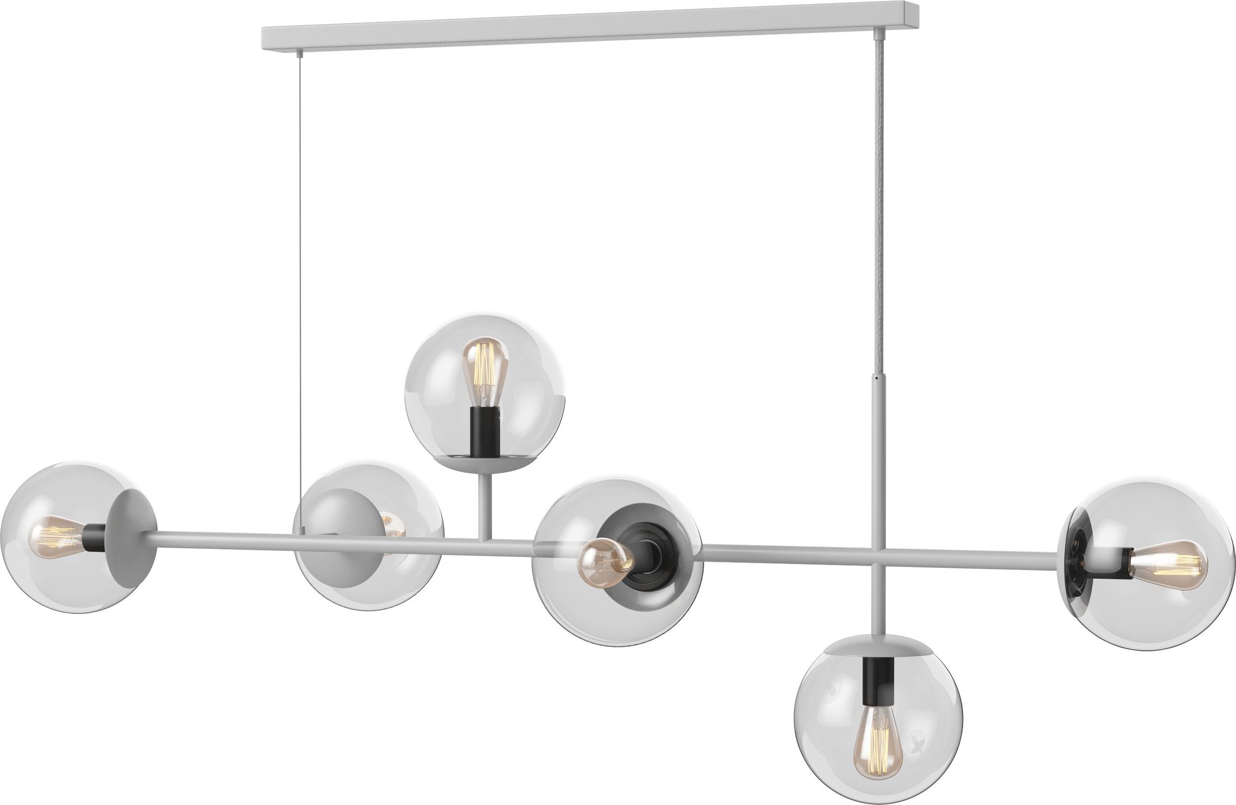 Lampa sufitowa Orb szara