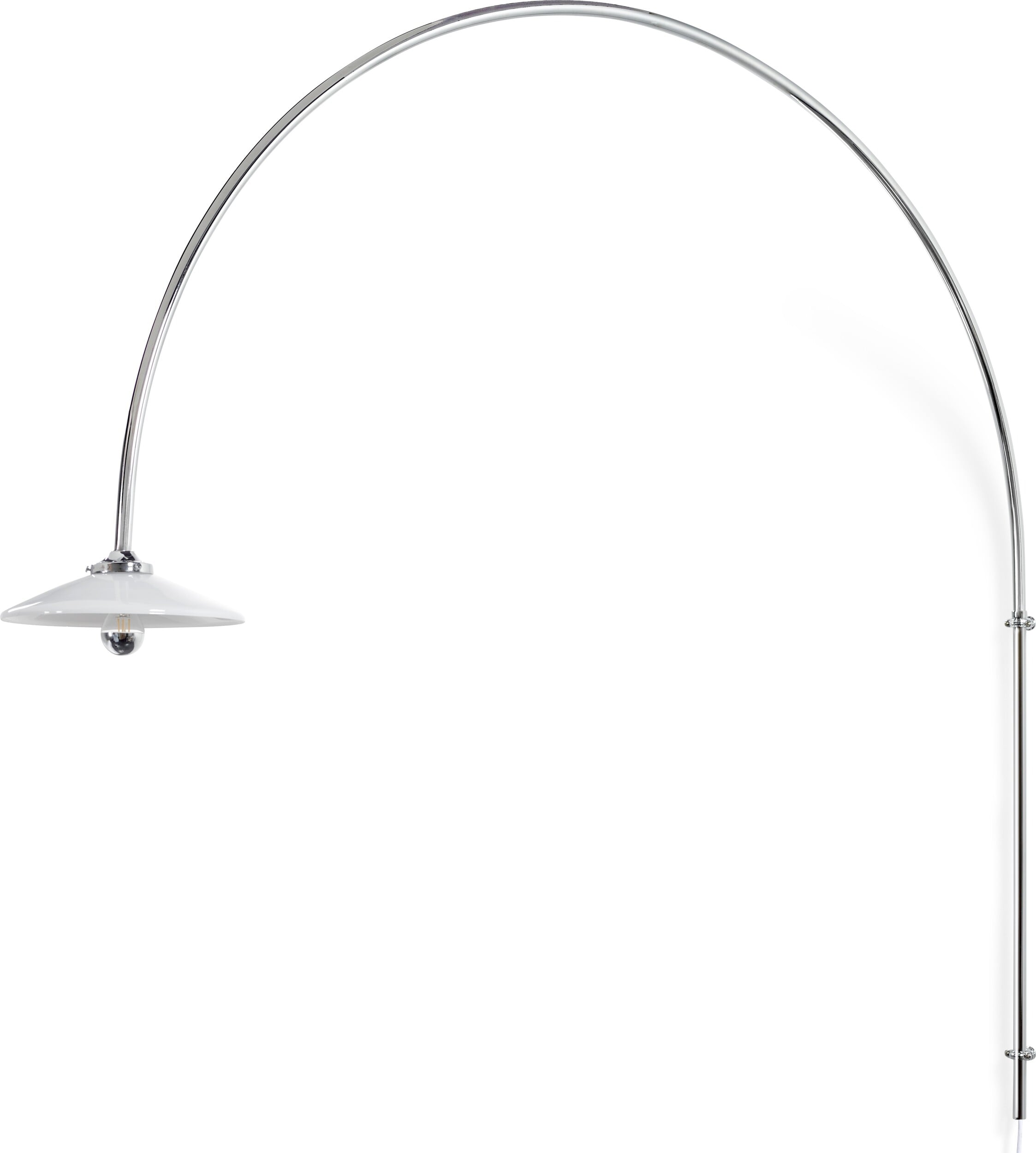 Lampa ścienna N°3 135 cm stalowa