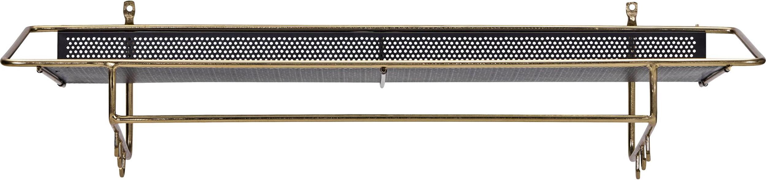 Półka ścienna Wally antyczny mosiądz