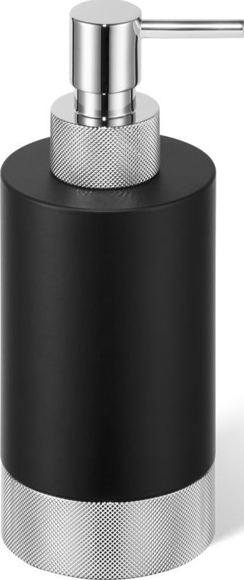 Dozownik do mydła Club czarny mat-chrom