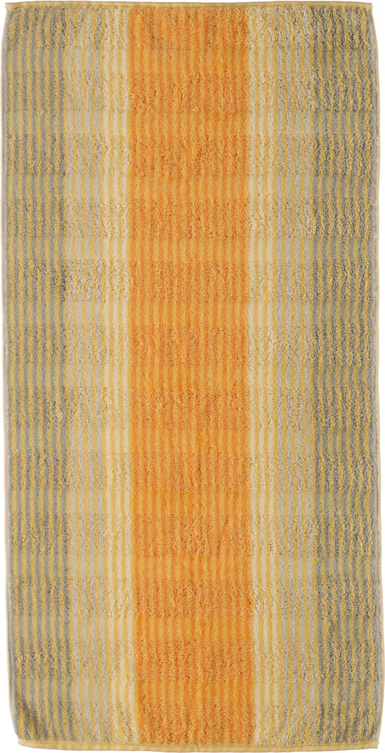 Ręcznik Cashmere w paski 50 x 100 cm jasnopomarańczowy