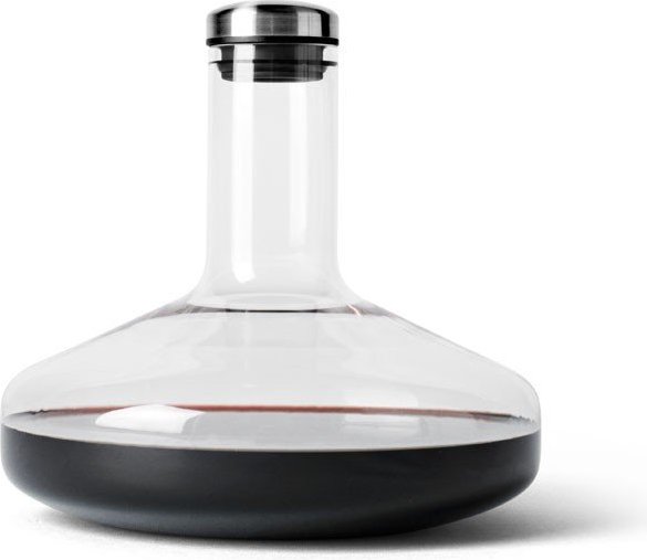 Karafka napowietrzająca do wina Deluxe stal