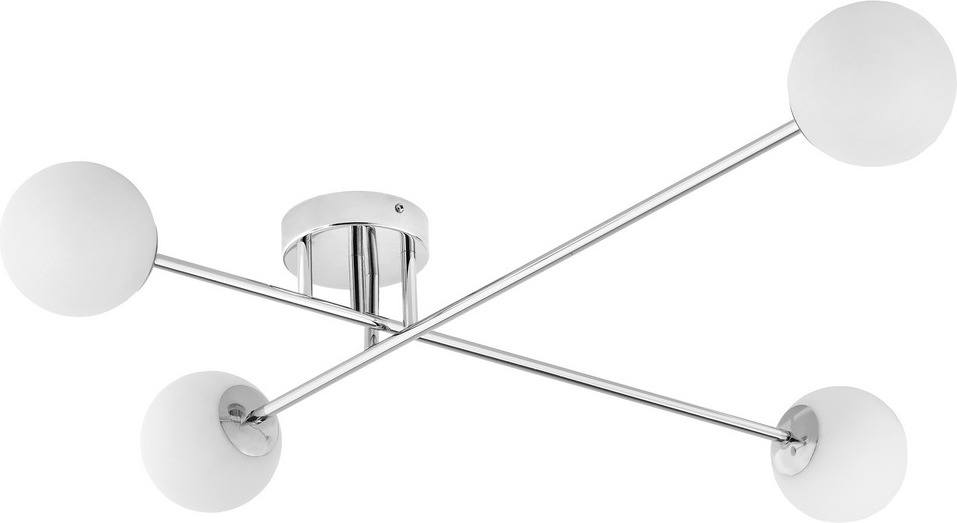 Lampa sufitowa Astra 4 srebrna