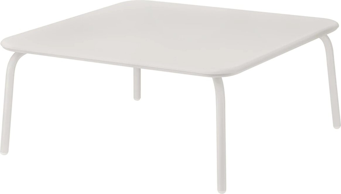 Stolik ogrodowy Yua kwadratowy niski jasnoszary