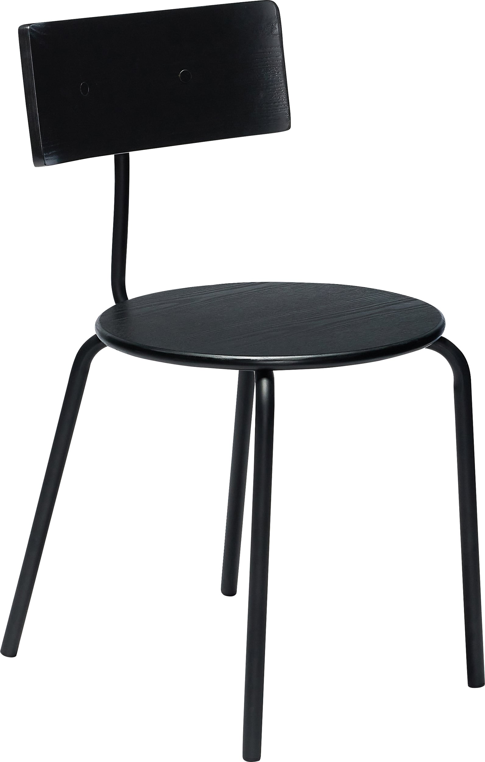 Krzesło Koi czarne drewniane