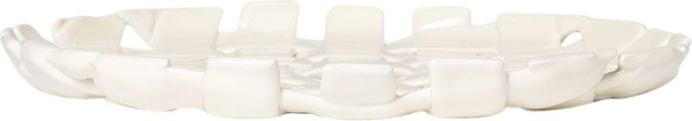 Talerz do serwowania Plait 30 cm złamana biel