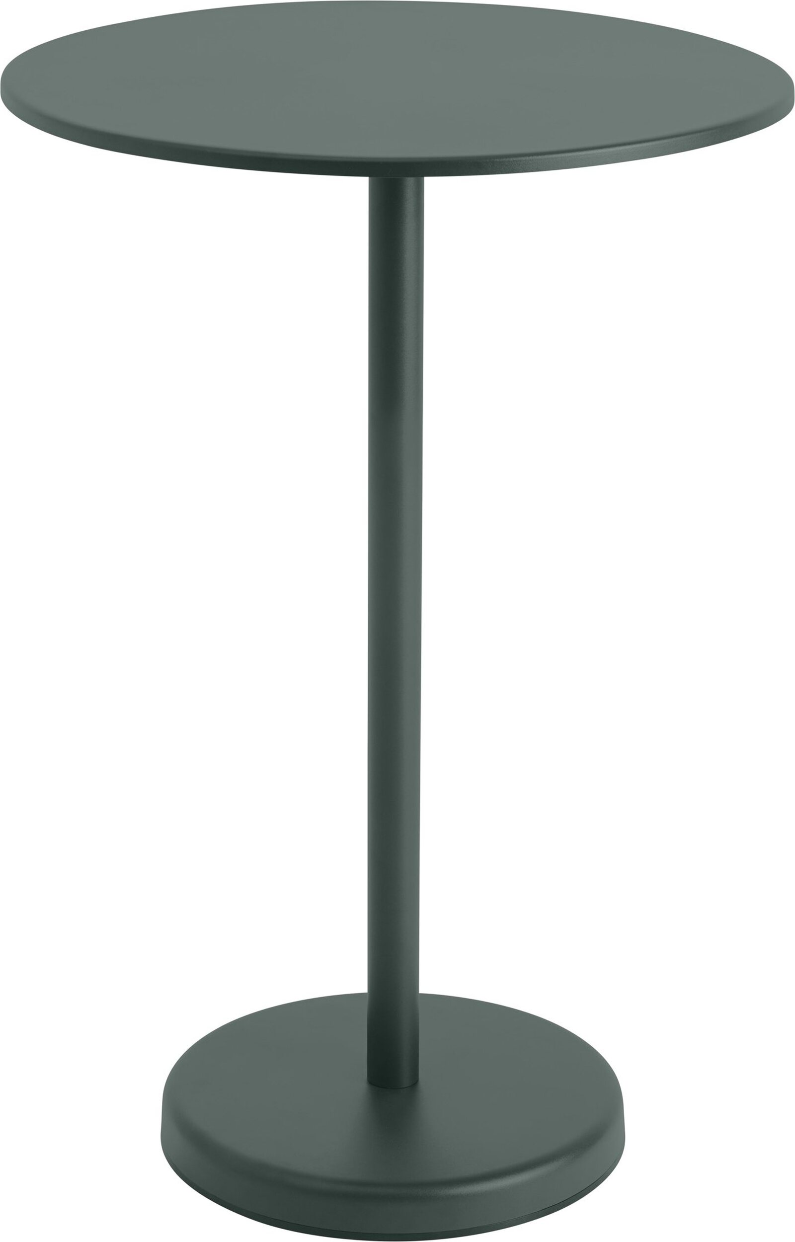 Stolik kawowy Linear okrągły 70 x 105 cm ciemnozielony