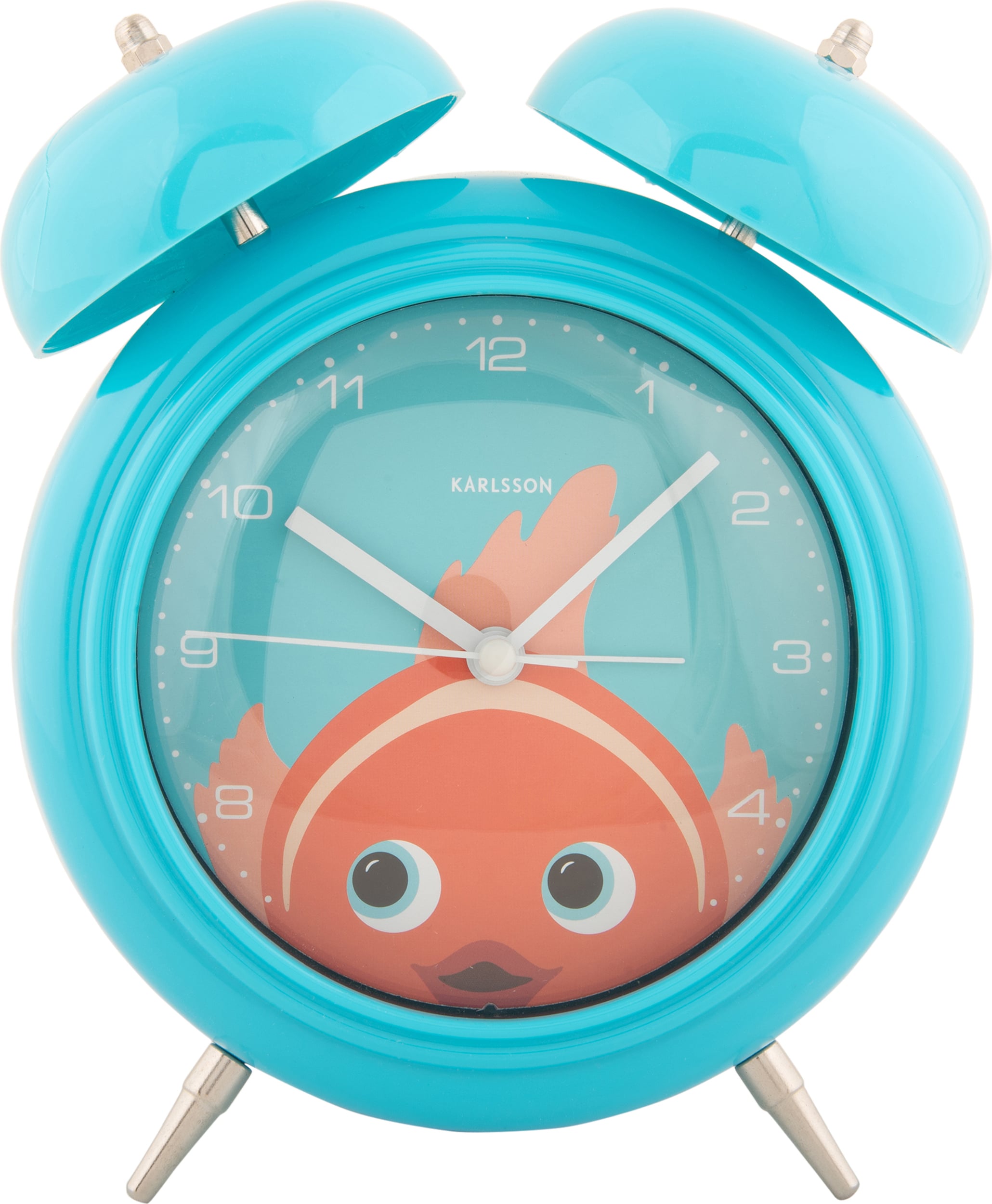 Budzik Peekaboo Goldfish jasnoniebieski