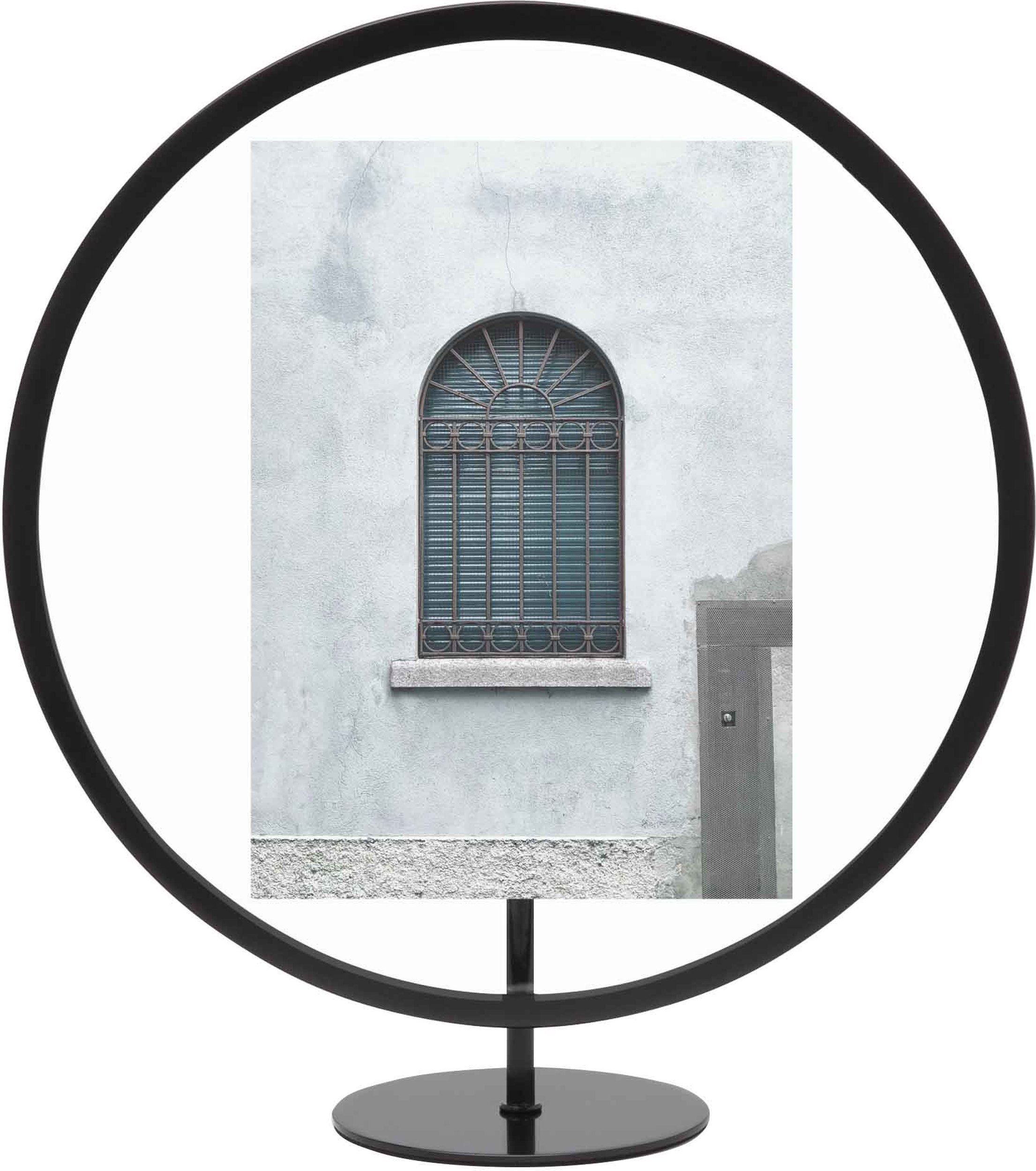 Ramka na zdjęcia Infinity okrągła 13 x 18 cm czarna