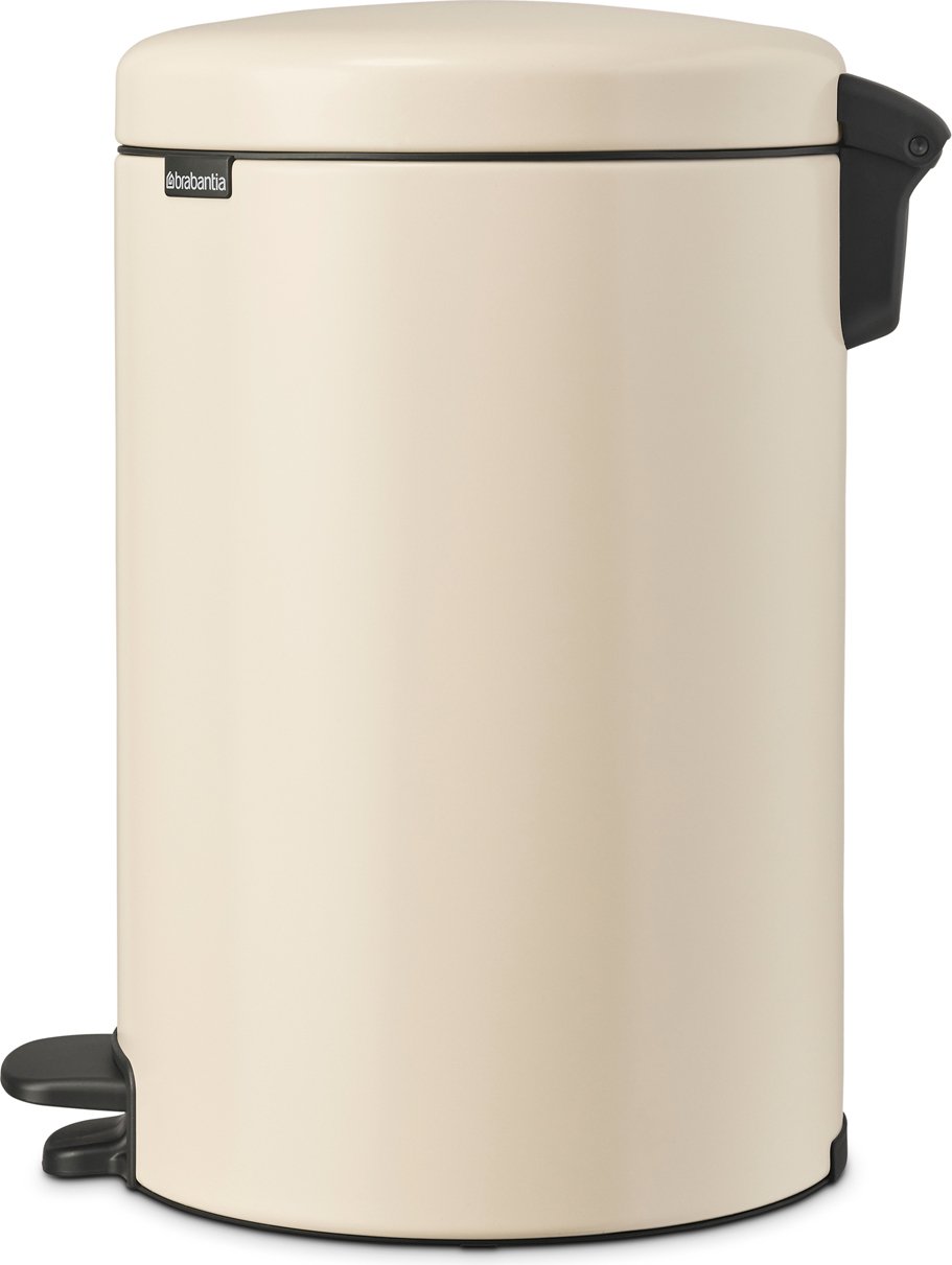 Kosz na śmieci pedałowy NewIcon 20 l jasnobeżowy