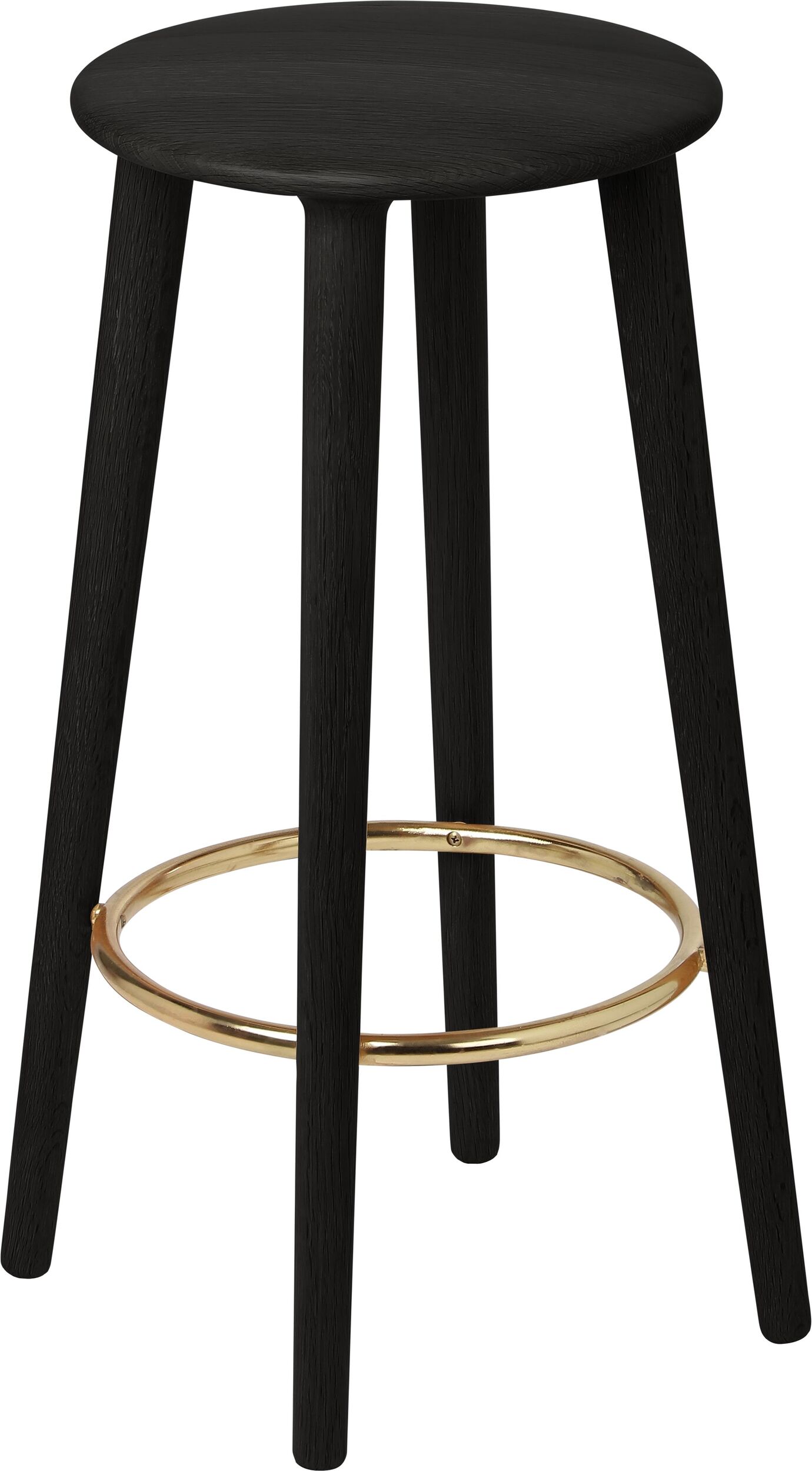 Stołek The Socialite 67,5 cm czarny dąb