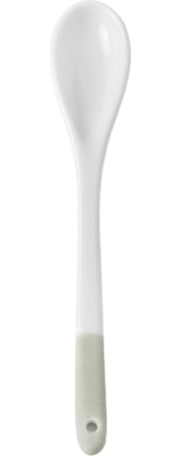 Łyżeczka Raeder biało-zielona porcelanowa