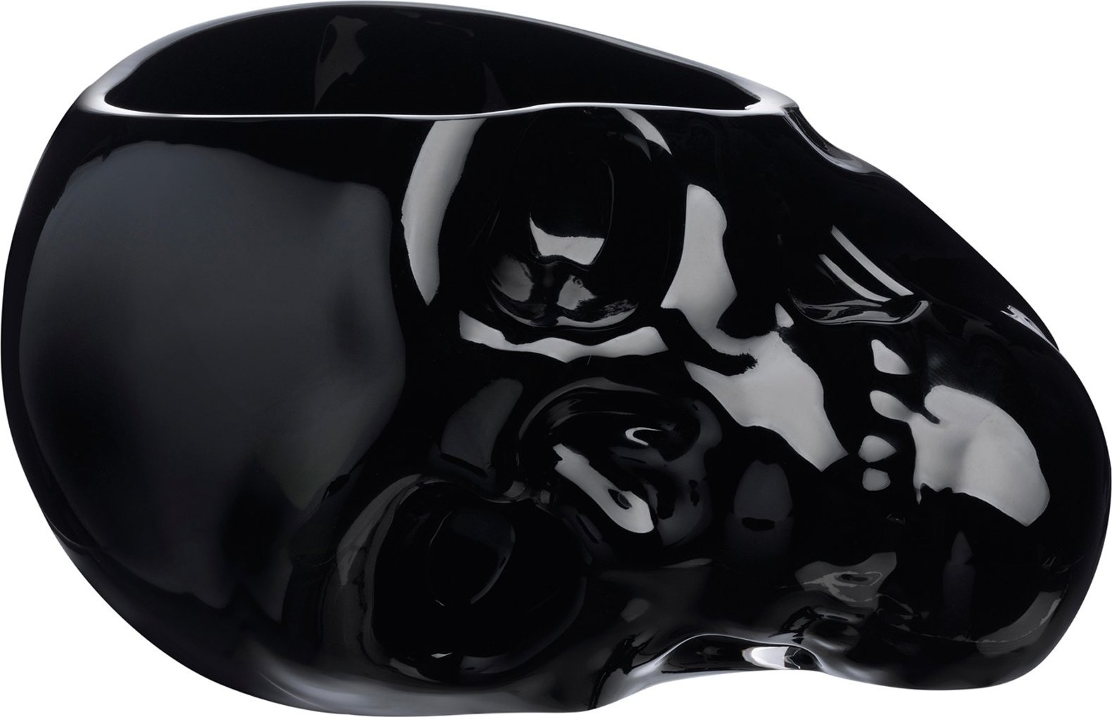 Miska Memento Mori czaszka 24 cm czarna