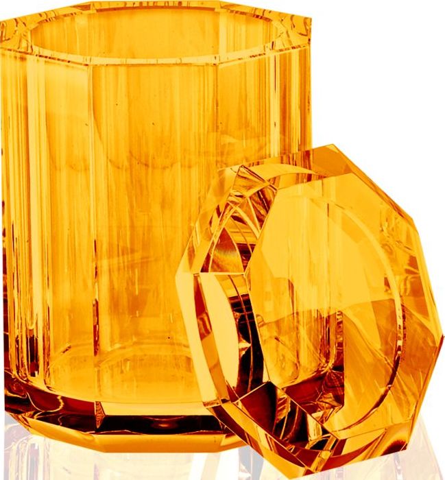 Pojemnik łazienkowy Kristall bursztynowy
