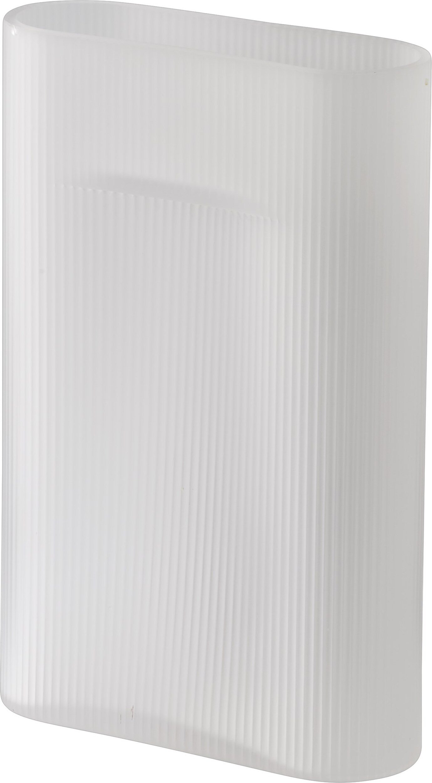 Wazon Ridge 35 cm biały szklany