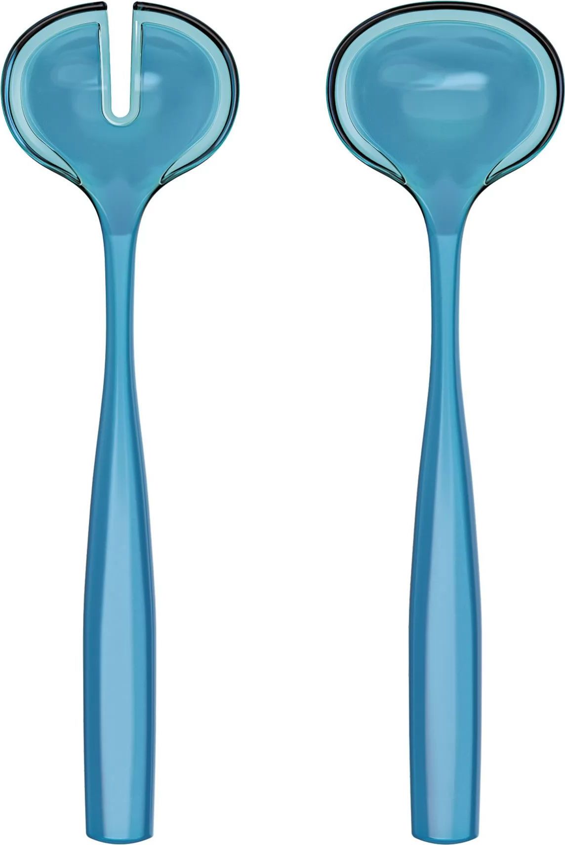 Łyżki do sałaty Dolcevita turkusowe z recyklingu 2 szt.