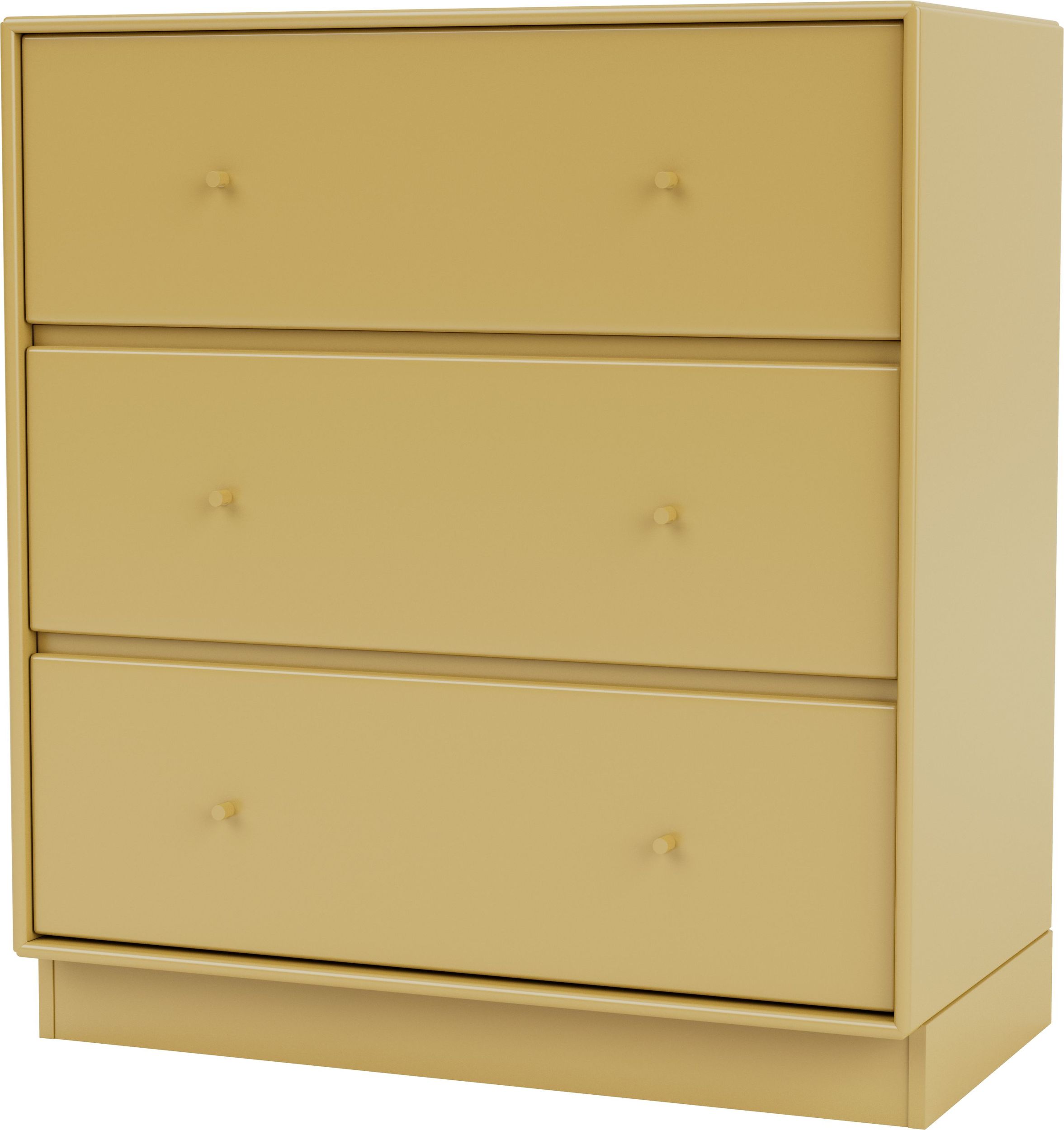 Komoda Carry musztardowa na cokole 7 cm