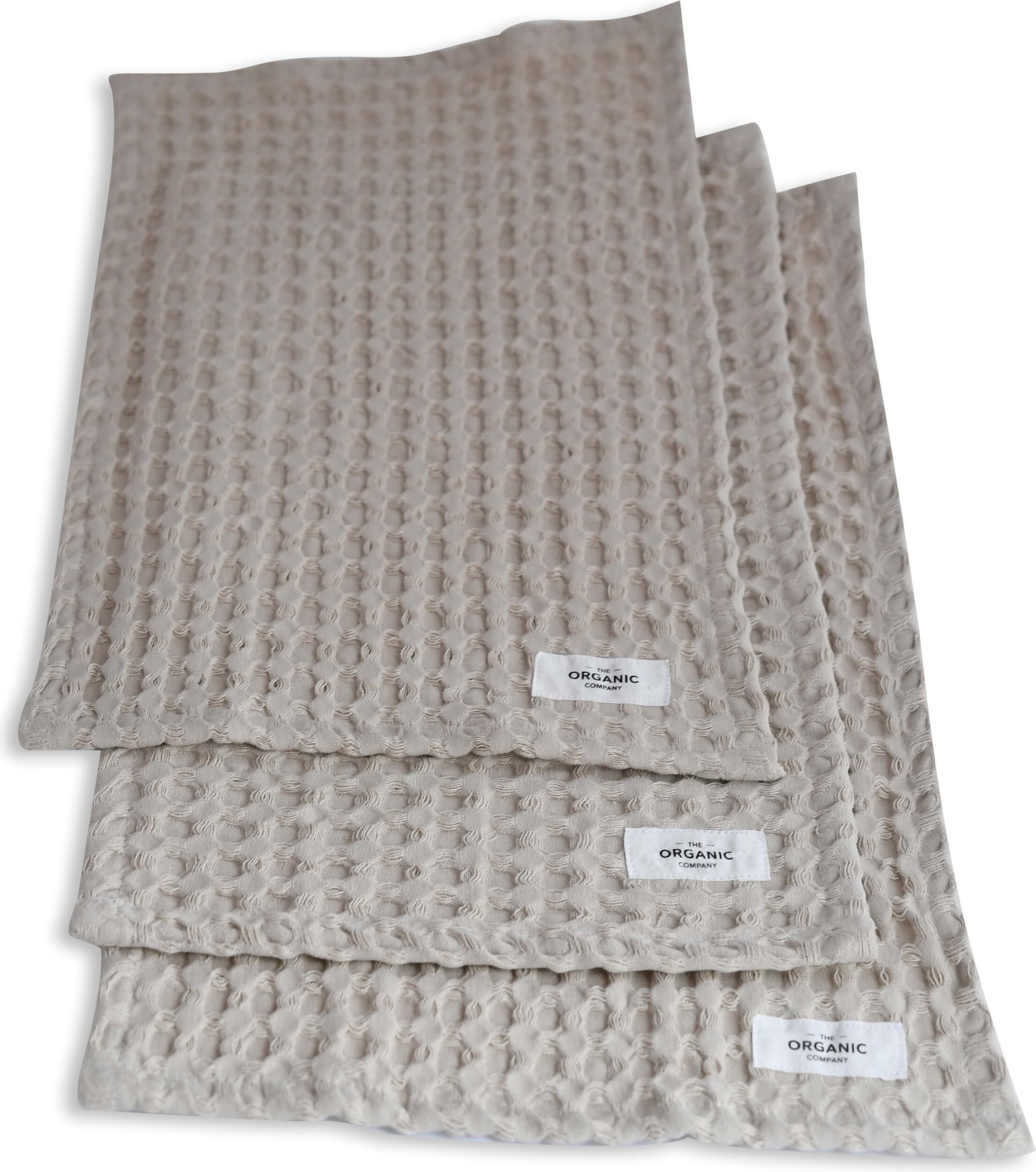 Ściereczki do naczyń Big Waffle 25 x 40 cm jasnobeżowe