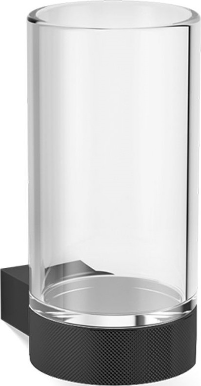 Kubek na szczoteczki do zębów Club czarny mat ścienny