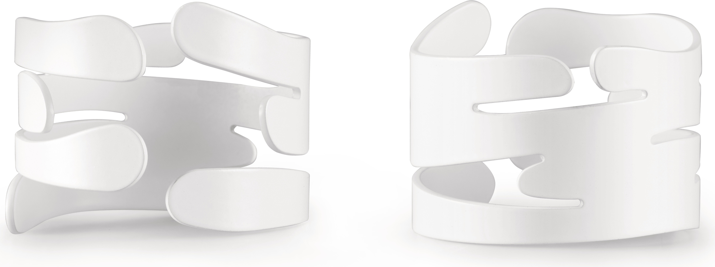 Obrączki na serwetki Barkring białe 2 szt.