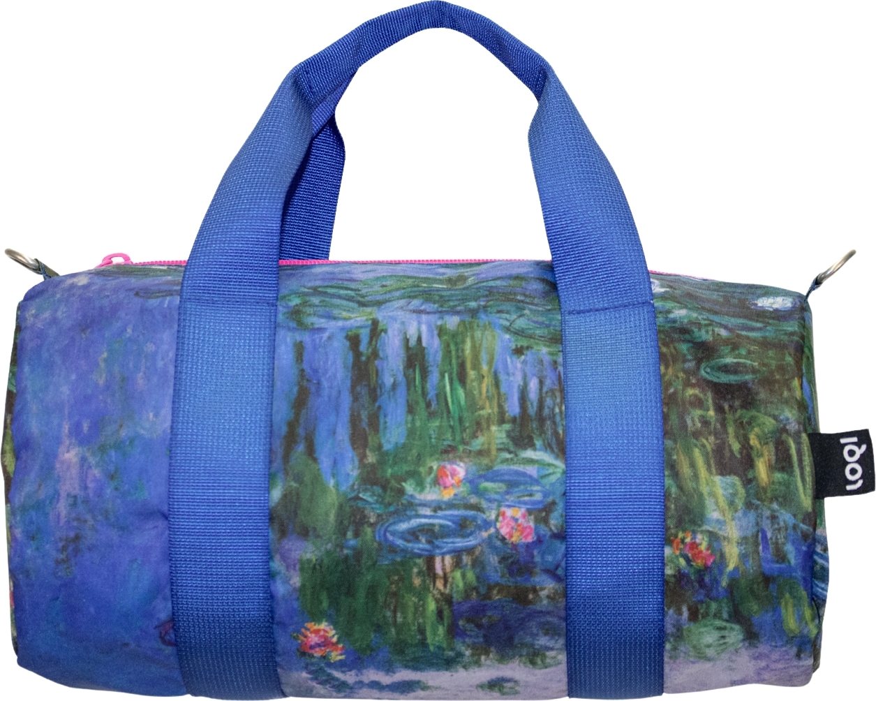 Torba LOQI Weekender Museum Claude Monet Lilie wodne mini z recyklingu