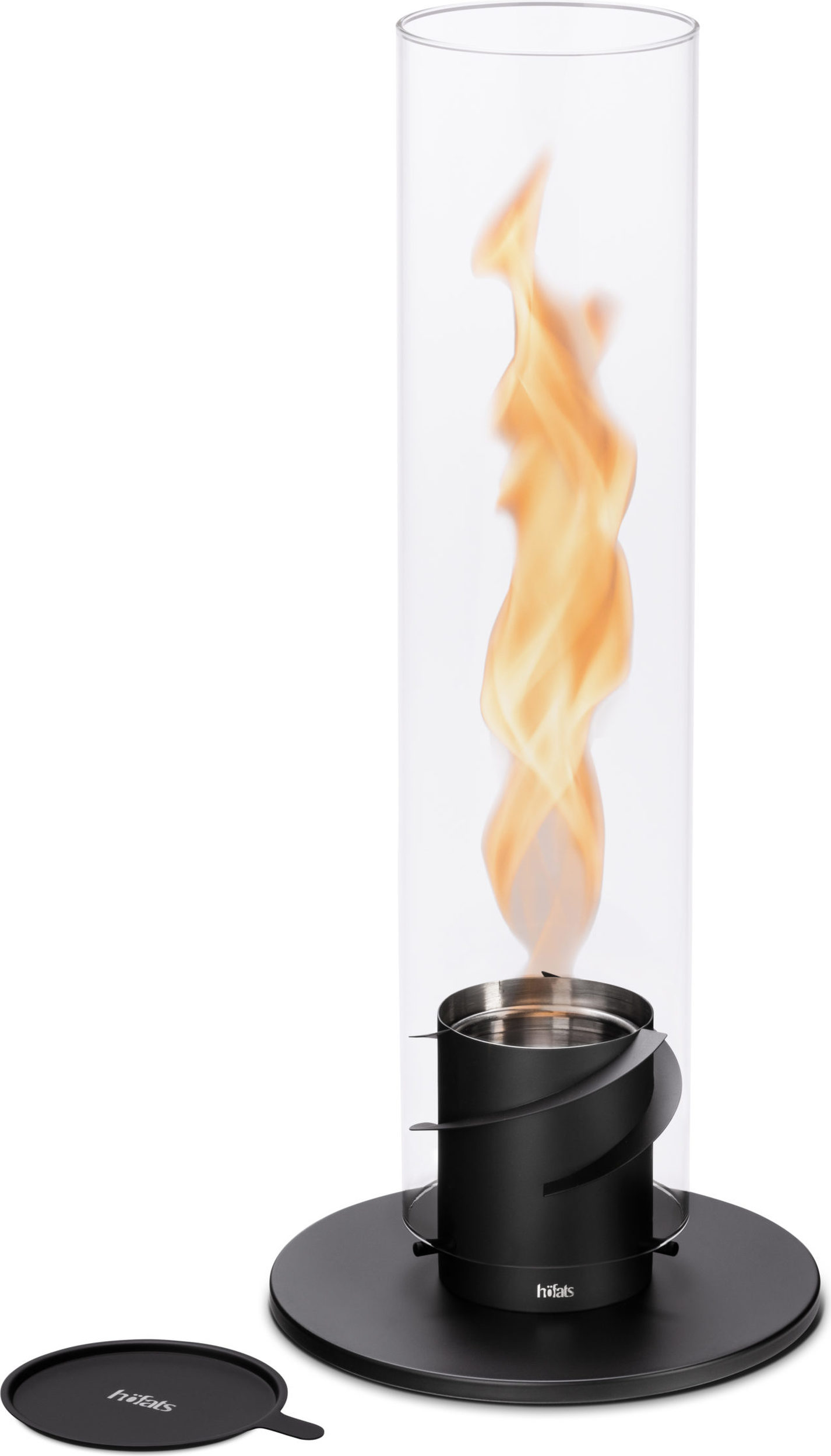 Latarnia Spin duża czarna z podstawą