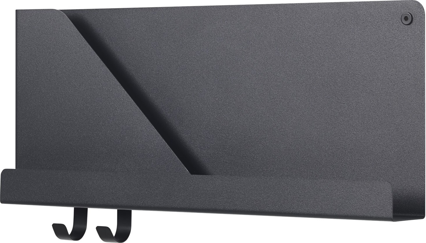 Półka ścienna Folded 51 x 22 cm czarna
